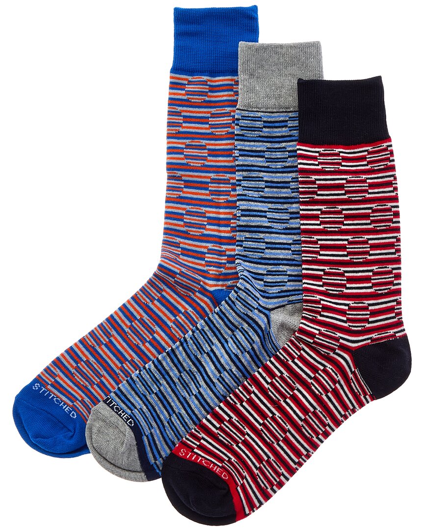 Unsimply Stitched 3Pk Socks One Size Fits All Multi Color
