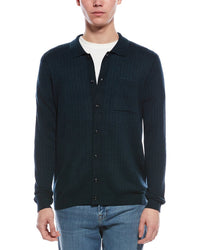 Paisley & Gray Wool-Blend Button Polo Sweater