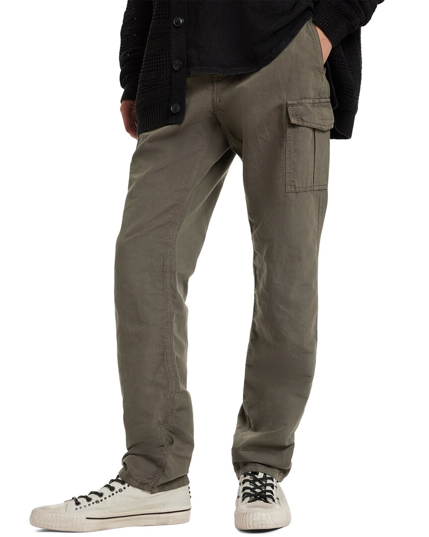 John Varvatos Craig Cargo Linen-Blend Pant