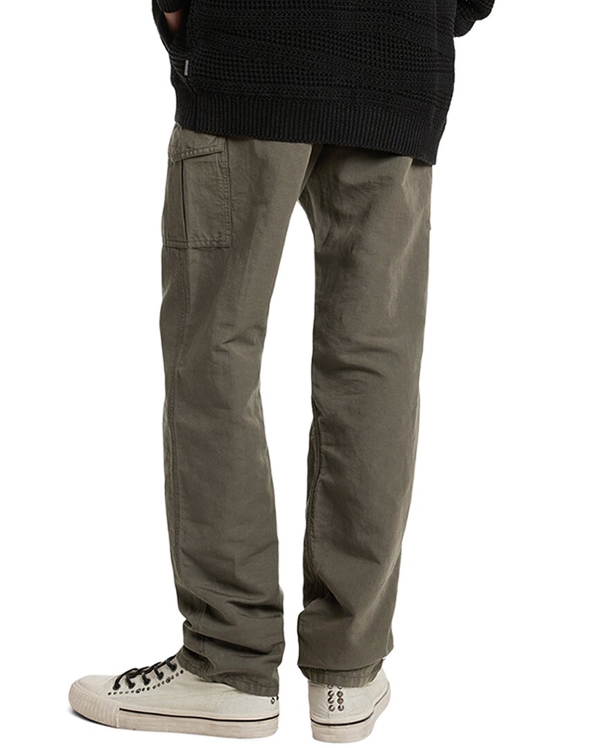 John Varvatos Craig Cargo Linen-Blend Pant