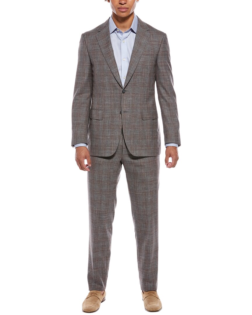 Canali Canali 2Pc Wool, Silk, & Linen-Blend Suit