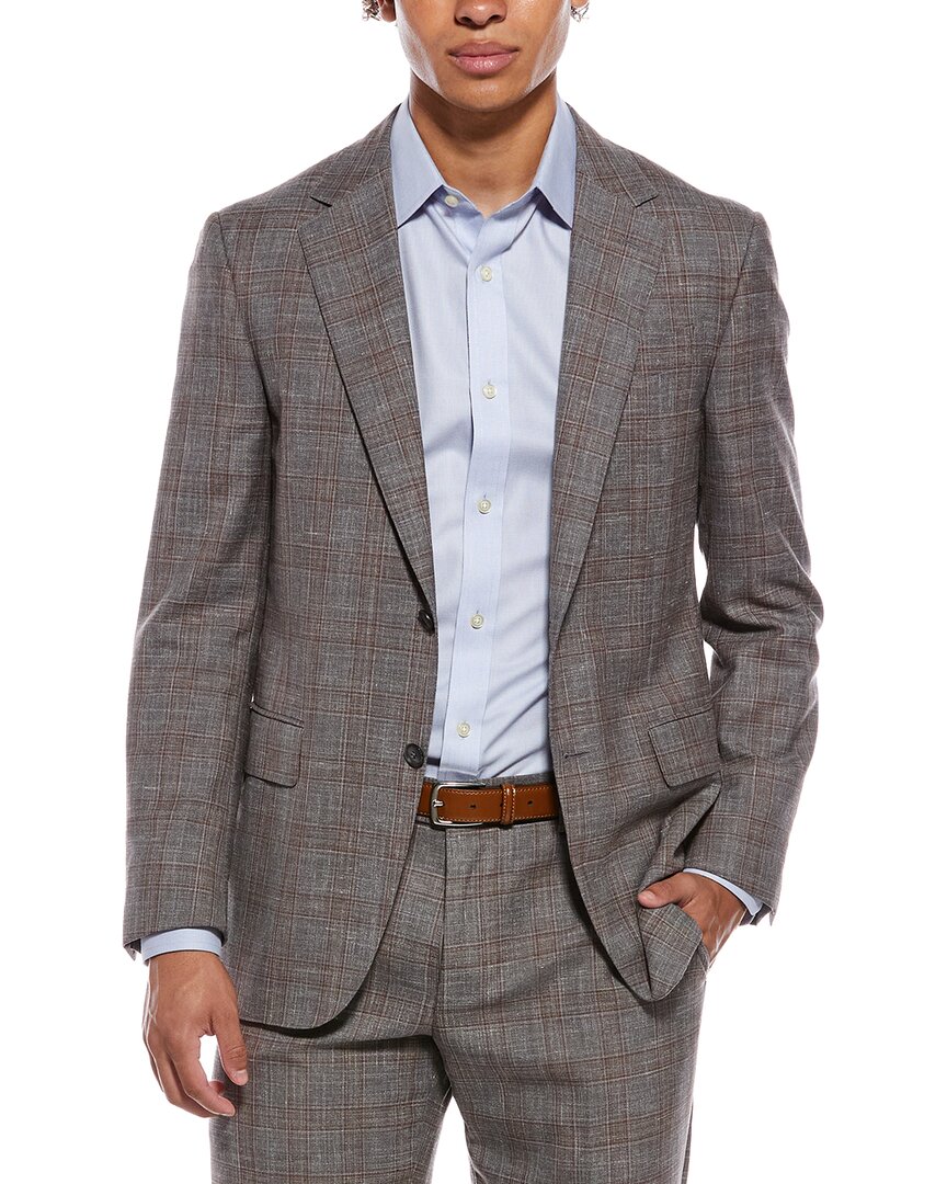 Canali Canali 2Pc Wool, Silk, & Linen-Blend Suit
