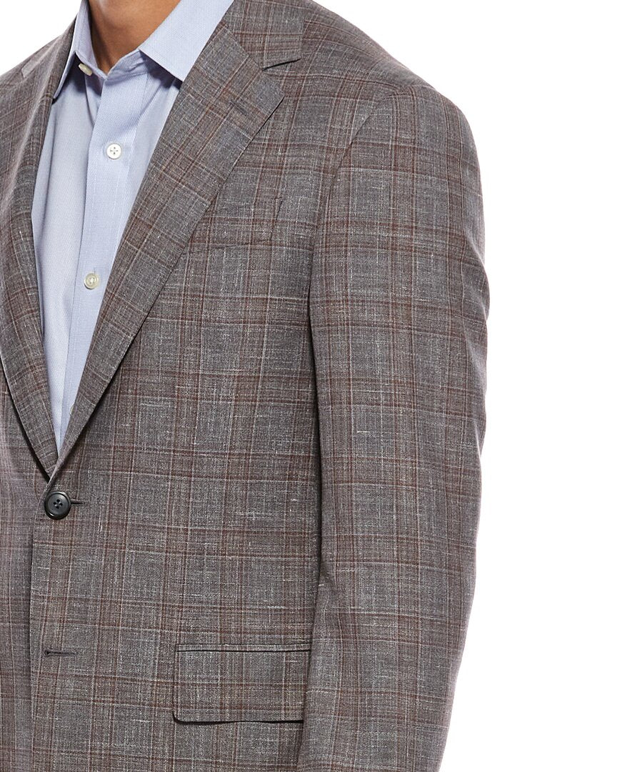 Canali Canali 2Pc Wool, Silk, & Linen-Blend Suit