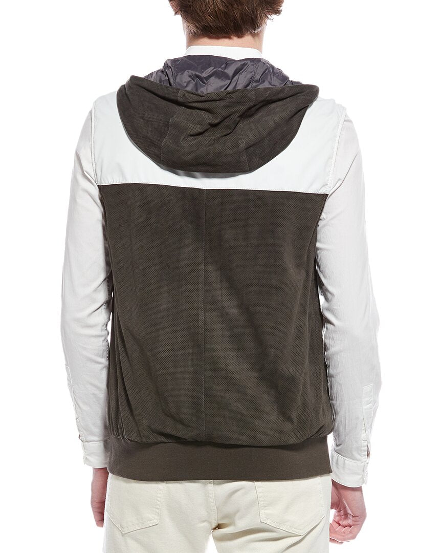 Brunello Cucinelli Leather Vest Jacket