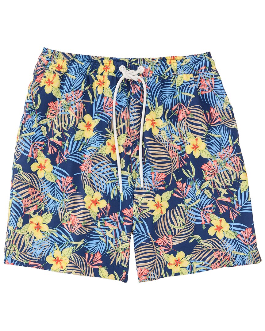 J.Mclaughlin Bay Breeze Bruce Swim Trunk Blue 30" Waist