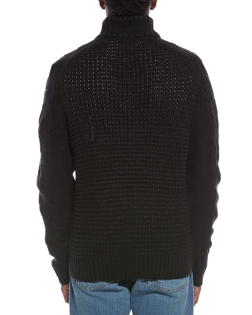 Weatherproof Vintage Cable 1/4-Zip Mock Neck Sweater