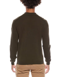 Amicale Cashmere 1/4-Zip Cashmere Polo Sweater