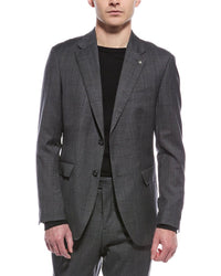 Scotch & Soda Wool-Blend Modern Fit Jacket Grey Multi