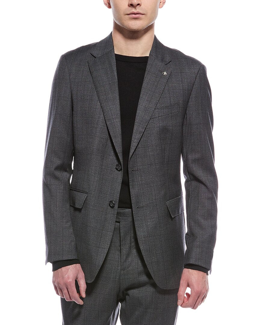 Scotch & Soda Wool-Blend Modern Fit Jacket Grey Multi