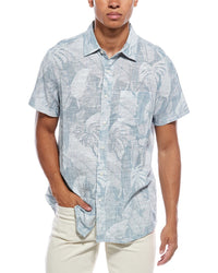 Grayers Madras Cottage Loom Printed Shirt Blue