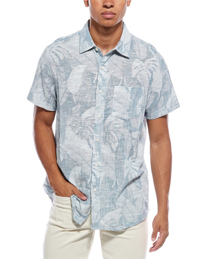 Grayers Madras Cottage Loom Printed Shirt Blue