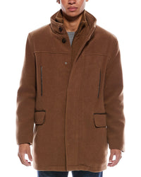 Cole Haan Signature Wool-Blend Car Coat