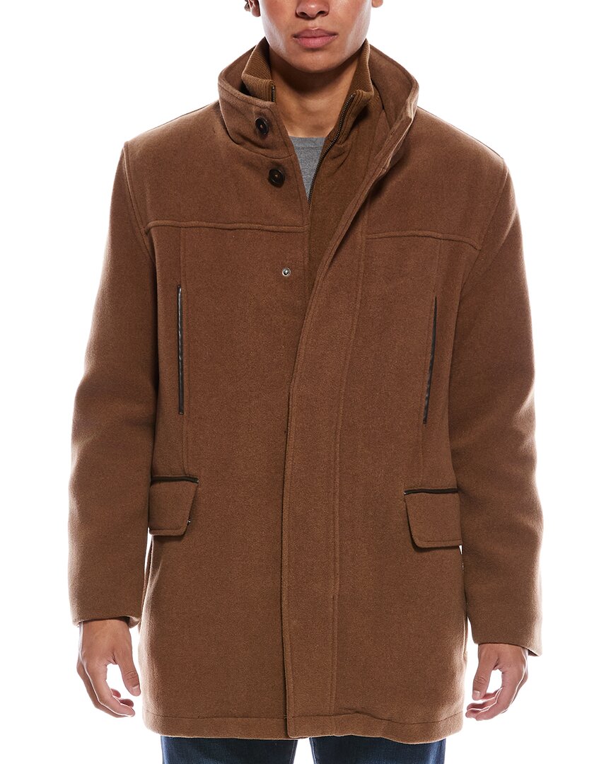 Cole Haan Signature Wool-Blend Car Coat