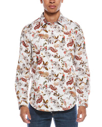 Robert Graham The Leo Classic Fit Woven Shirt Regular M White