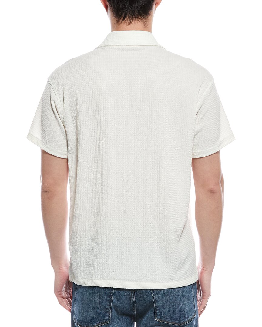 Elie Tahari Textured Cuban Shirt