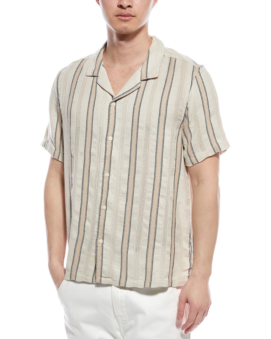 Truth Linen-Blend Shirt White