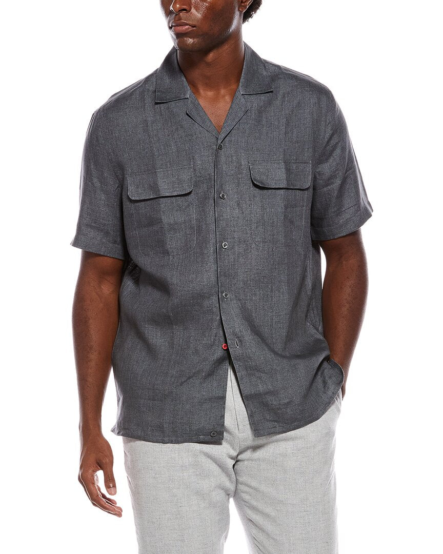 Isaia Isaia Linen Sport Shirt