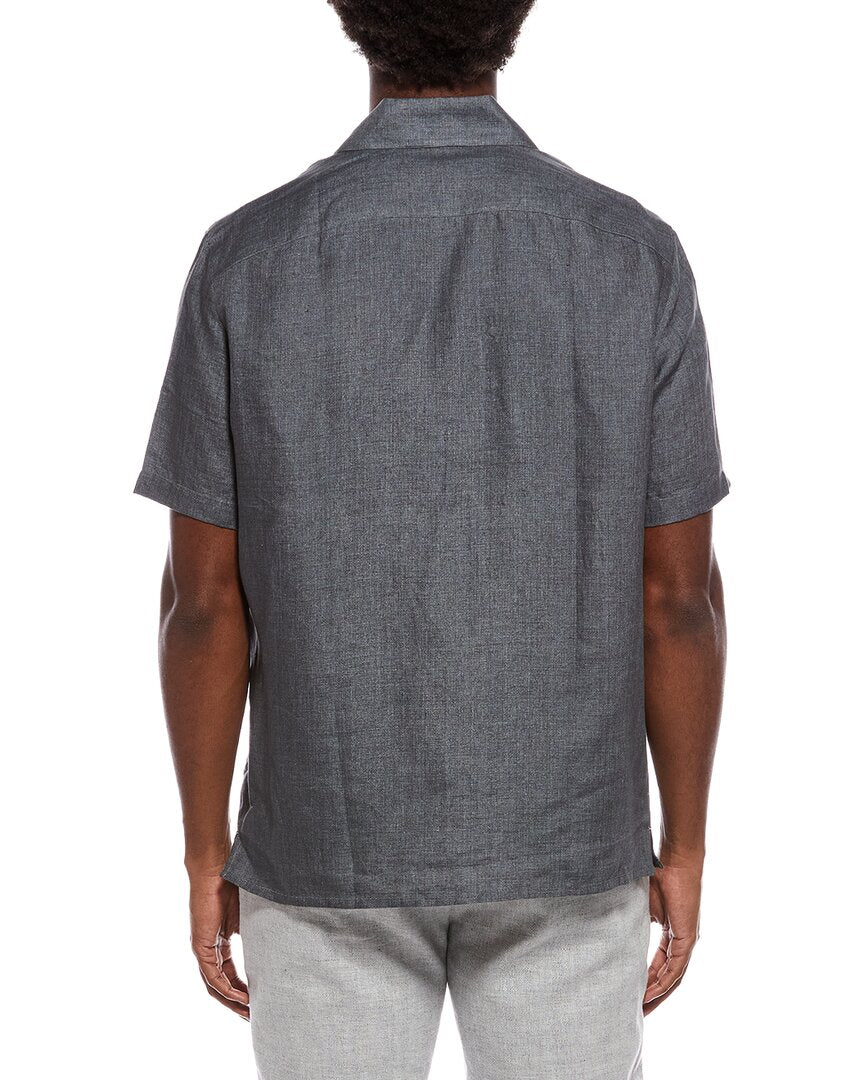 Isaia Isaia Linen Sport Shirt