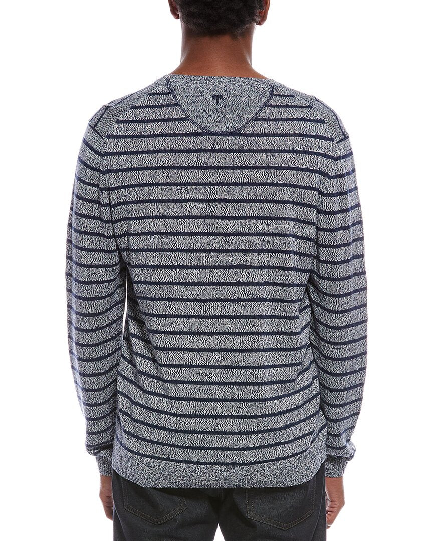 tyler böe Tyler Böe Mens Tyler Boe Linen Crewneck Sweater, M, Orange