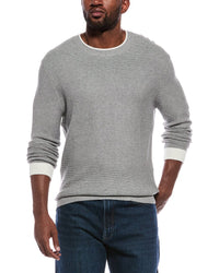 Atm Anthony Thomas Melillo Colorblocked Cashmere-Blend Crewneck Sweater