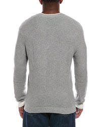 Atm Anthony Thomas Melillo Colorblocked Cashmere-Blend Crewneck Sweater