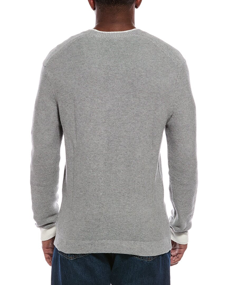 Atm Anthony Thomas Melillo Colorblocked Cashmere-Blend Crewneck Sweater
