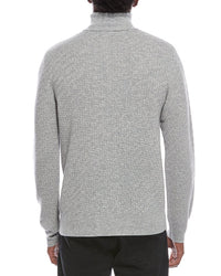 Kier + J Fancy Stitch Wool & Cashmere-Blend Turtleneck Sweater