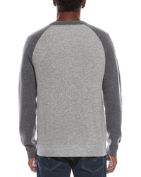 Kier + J Raglan Colorblocked Wool & Cashmere-Blend Crewneck Sweater