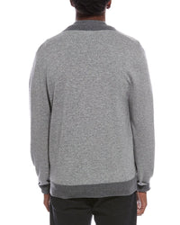 Kier + J College Wool & Cashmere-Blend Zip-Up Cardigan