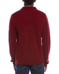 Kier + J Mixed Stitch Wool & Cashmere-Blend Polo Sweater