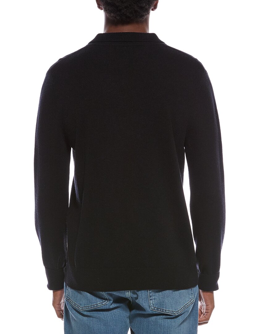 Kier + J Mixed Stitch Wool & Cashmere-Blend Polo Sweater