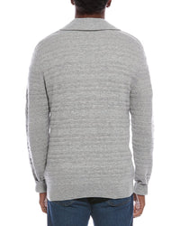 Kier + J Shawl Collar Fancy Stitch Wool & Cashmere-Blend Pullover