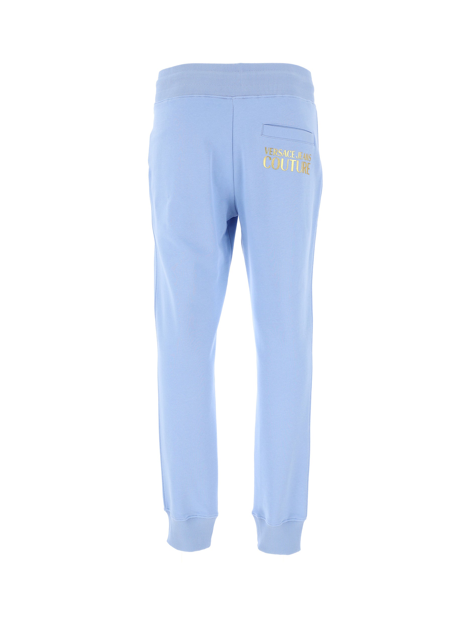 Versace Jeans Couture 100% Cotton Signature Cuffed Logo Drawstring Sweatpants-