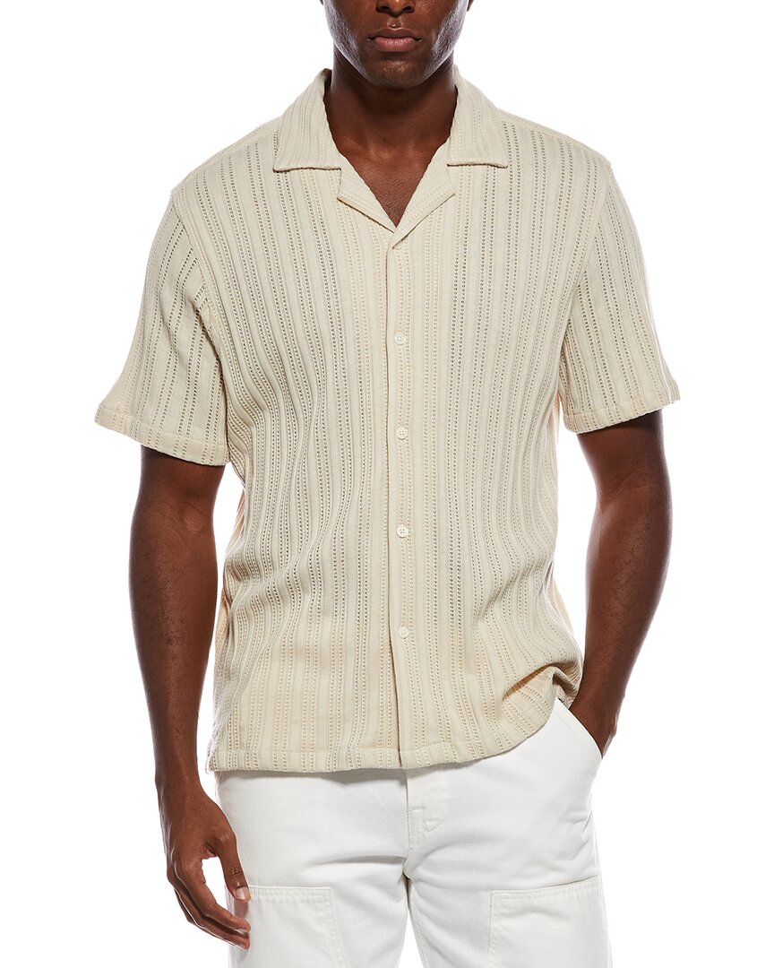 Civil Society Javier Relaxed Fit Stripe Jacquard Shirt