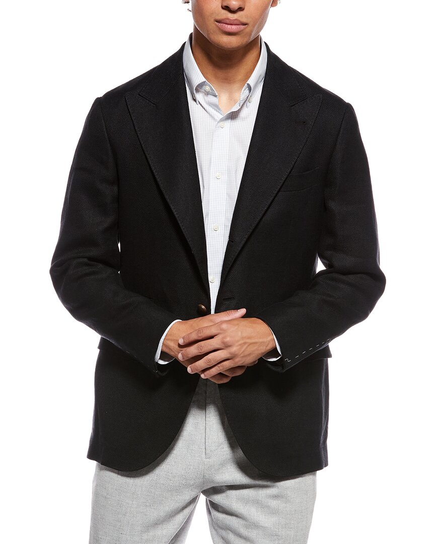 Brunello Cucinelli Brunello Cucinelli Linen & Wool-Blend Blazer