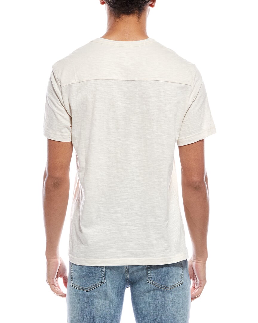 Onia Mens Slub T-Shirt, L, White