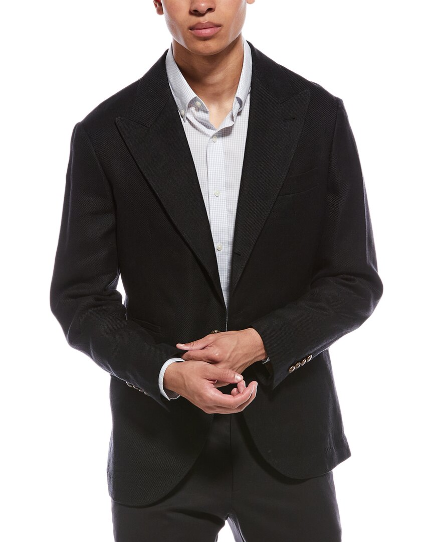 Brunello Cucinelli Brunello Cucinelli Linen & Wool-Blend Blazer