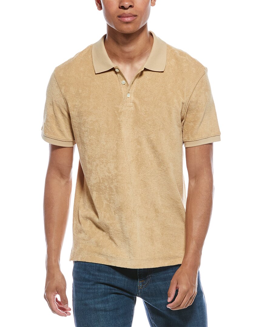 Atm Anthony Thomas Melillo Towel Terry Polo Shirt