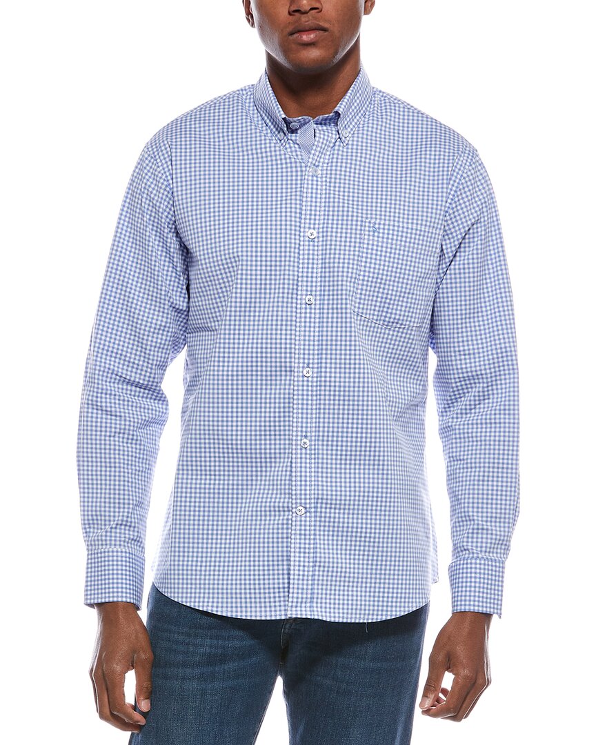 Tailorbyrd Signature Gingham Shirt Blue