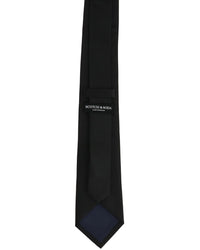 Scotch & Soda Solid Black Tie