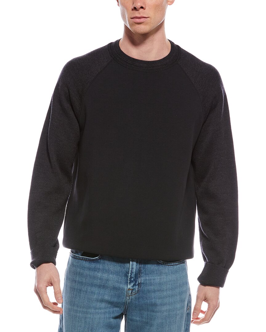 Theory Scuba Wool-Blend Sweatshirt Black