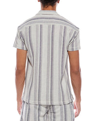 Sunset And Vine Textured Knit Camp Shirt