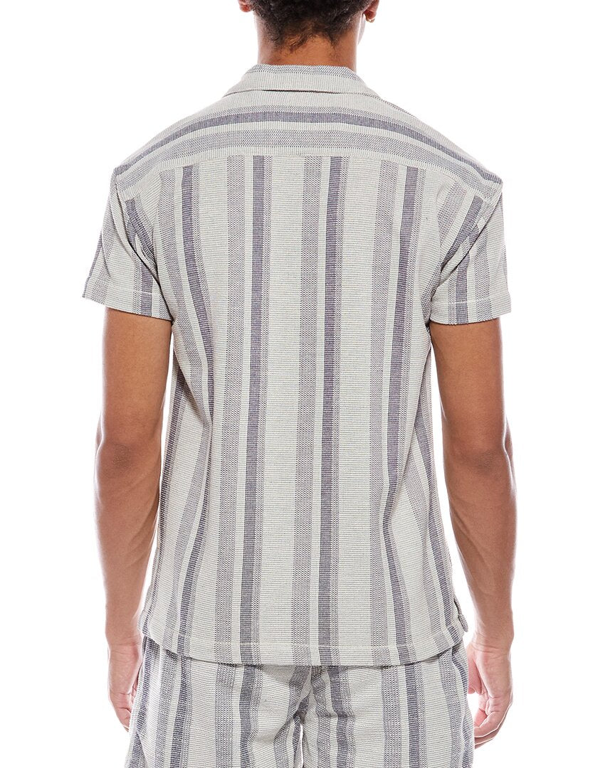 Sunset And Vine Textured Knit Camp Shirt