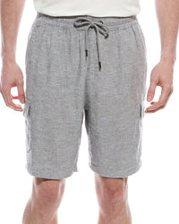 Mr.Swim Linen-Blend Short 30" Waist Gray