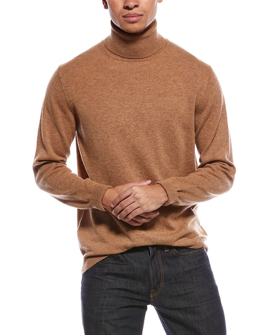 Brodie Cashmere Classic Wool & Cashmere-Blend Turtleneck Sweater