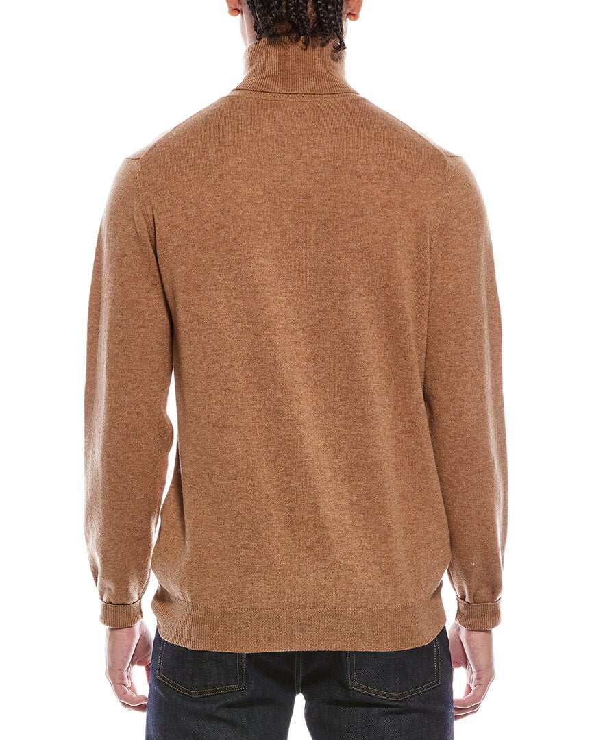 Brodie Cashmere Classic Wool & Cashmere-Blend Turtleneck Sweater