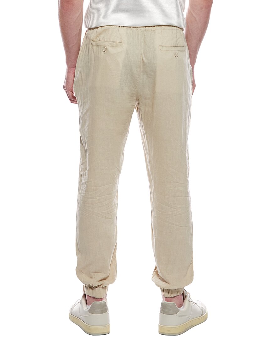 Tahari Drawstring Linen-Blend Jogger Pant