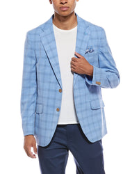 Tailorbyrd Shadow Plaid Sportcoat Blue
