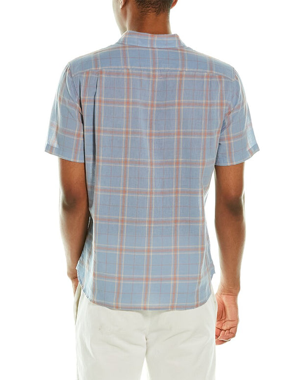 Vince Classic Fit Linen-Blend Woven Shirt
