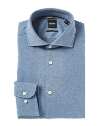 Boss Hugo Boss Casual Fit Dress Shirt Blue